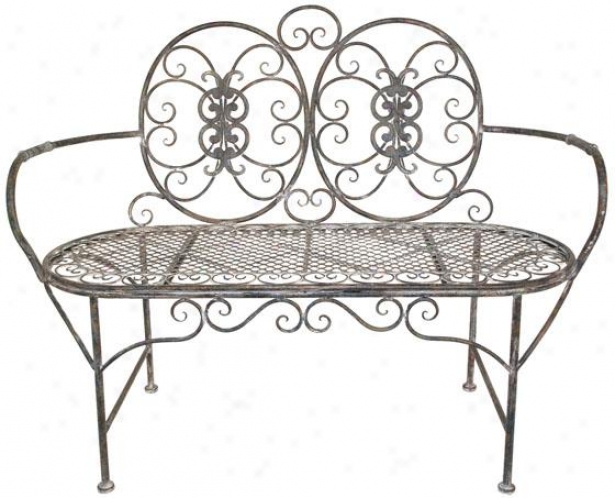 "hayden Garden Bench - 44""wx37""hx18""d, Grey"