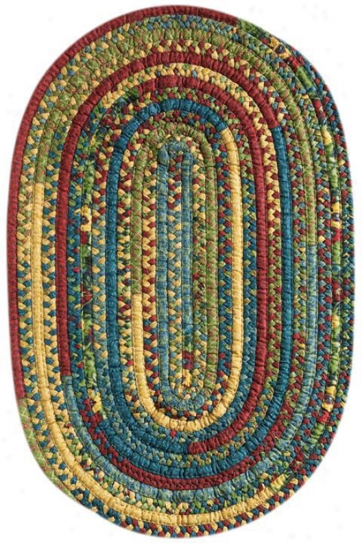 "Fireside Braided Area Rug - 1'10""x2'10"", Sage"