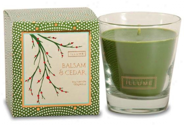 Holiday Demi-glass Candle - Demiglass Cndl, Balsam & Cedar