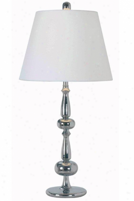 "holland Table Lamp - 29""h, Silver Chrome"