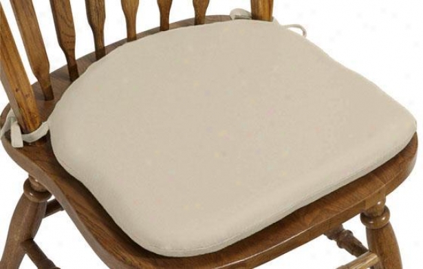 "indoor Exterior 16""w Contoured Dining Chair Cushion - 2""hx16""wx15""d, Vellum Sunbrlla"