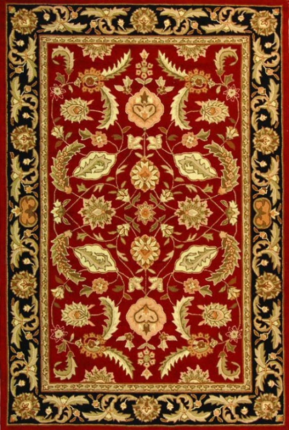 Indu Area Rug - 3'x5', Red