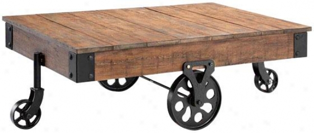 "industrial Maison Coffee Table - 31""x47"", Distressed"