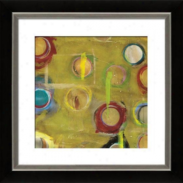 Invention In Green Iii Framed Wall Art - Iii, Mtt Black/slvr