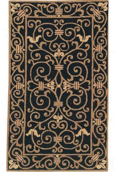 "irongate Superficial contents Rug - 2'6""x8' Runner, Blwck"