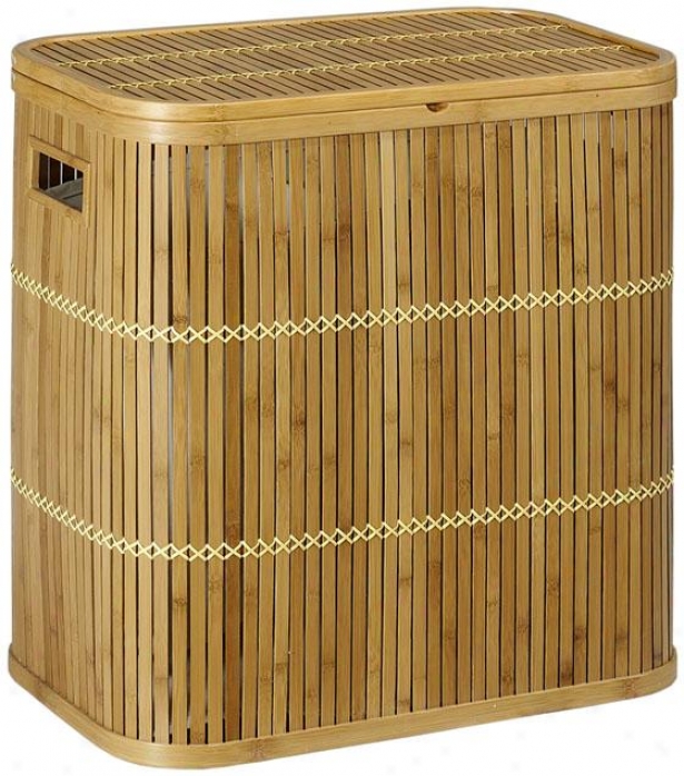 "isle Clothes Laundry Hamper  -22""hx13""w, Tan"