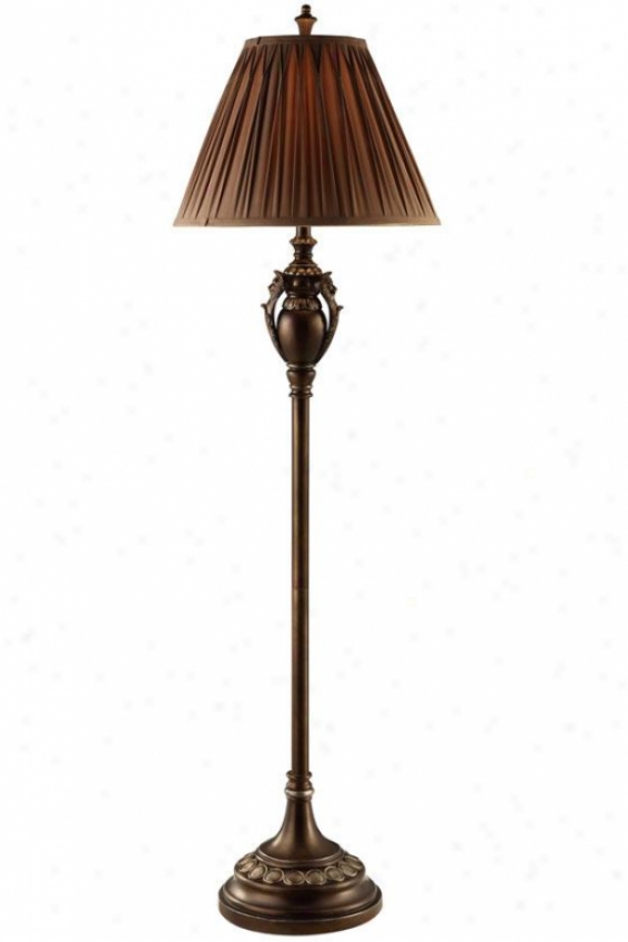 "jeanette Floor Lamp In Rubbed Bronze Finish - 62""h, Rubbed Bronze"