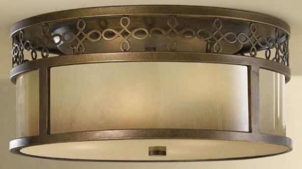 Jessica Flush Mount - 3 Light Flush, Astral Bronze