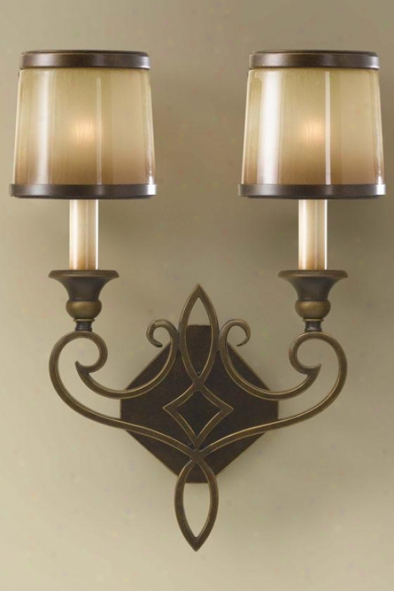 "jessica Wall Sconce - 17""h X 13""w, Astral Bronze"