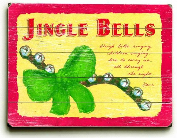 "jingle Bells Art - 30""hx40""w, Holiday Multi"