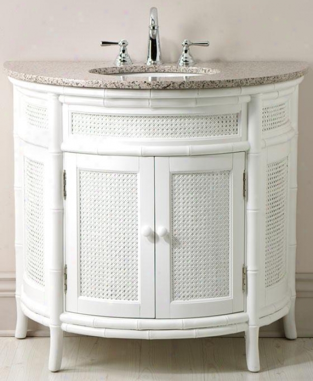 "julia Demi Lunr Vanity - 35""hx37""w, White"