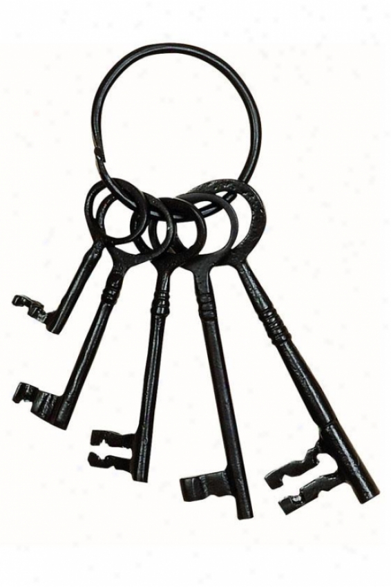 "kate Decorative Keys - 8""hx3""w, Black"