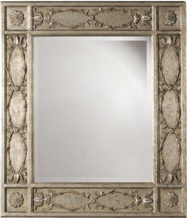 "kaylee Mirror - 35""hx31""w, Dst Silver Leaf"