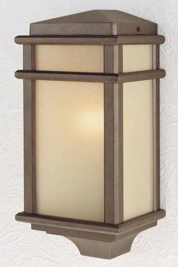 "keene Outdoor Wall Lantern  -15""h X 7""w, Bronze"