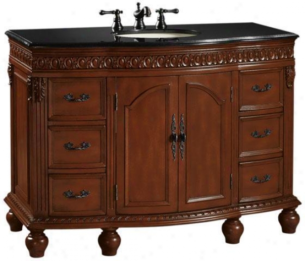 "kendall 48""w Single Bathroom Vanity - 35""hx48""w, Red"