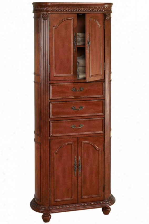 "kendall Linen Stoeage Cabinet - 67.5""hx28""w, Red"