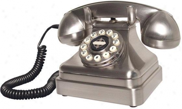 "kettle Phone - 7.25""hx11""w, Silver Chrome"