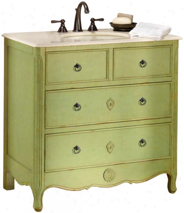 "keys Vanity - 35""hx36""w, Green"