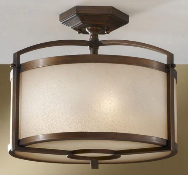 Kimberly Flush Mount - Three Light, Beige