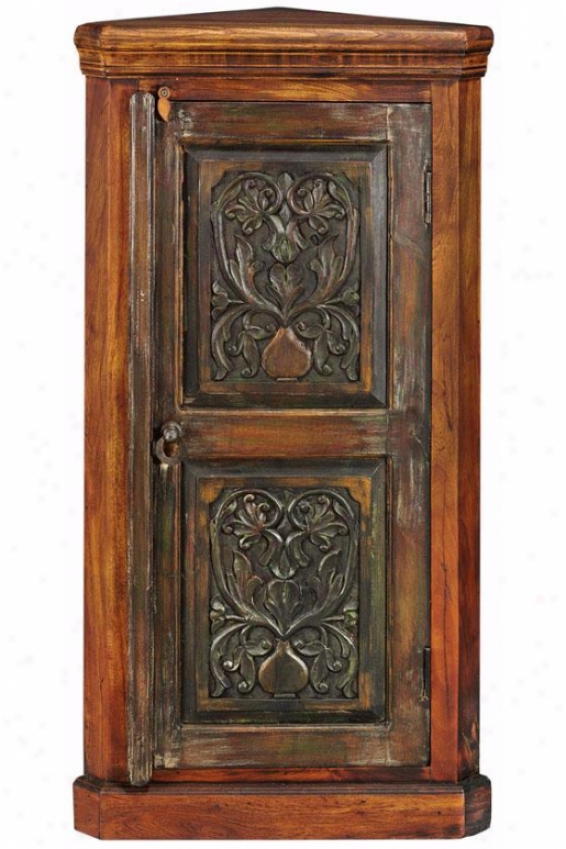 "kingwood Corner Cabinet - 48""hx24""w, Ivory"