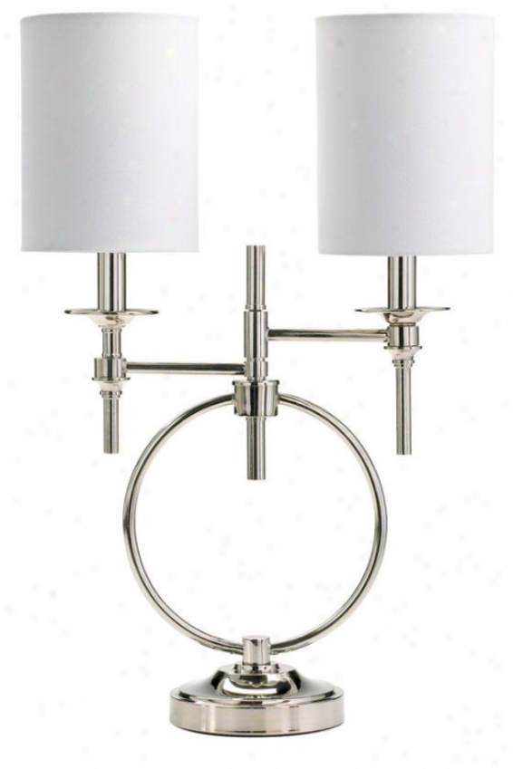 "knox Lamp - 24""h, Silver Chrome"