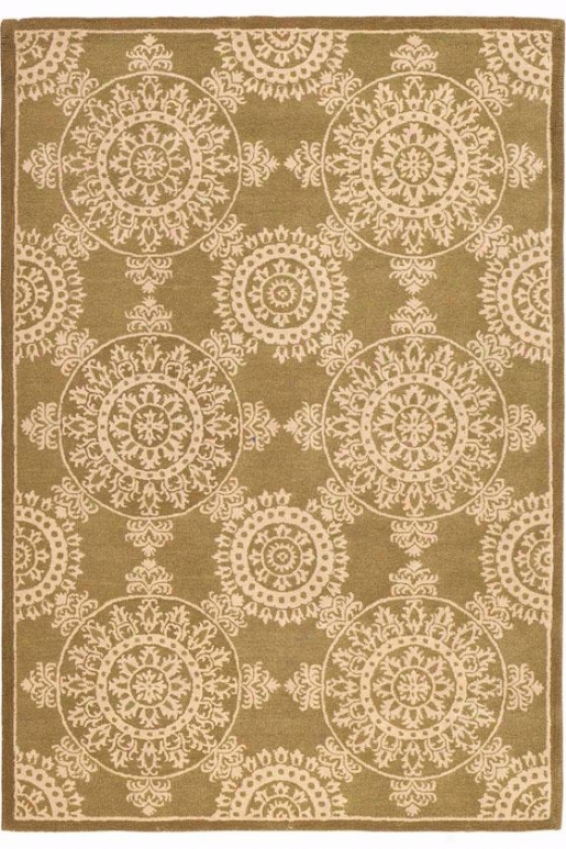 "lace Area Rug - 3'6""x5'6"", Green"