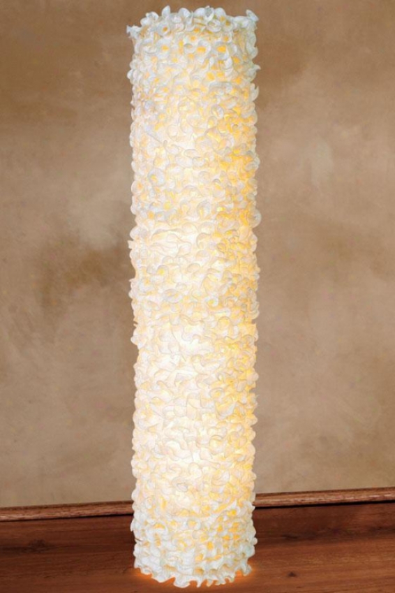 "lace Tower Floor Lamp - 49""hx12""d, Ivory"