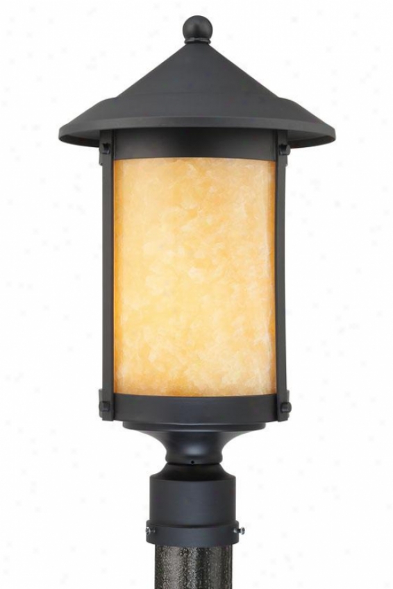 "landon Outdoor Post Lantern - 20""h, Black"