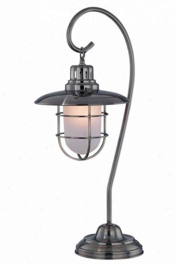 "lanteerna Table Lamp - 23.25h X 11""w, Large boiler Brass"