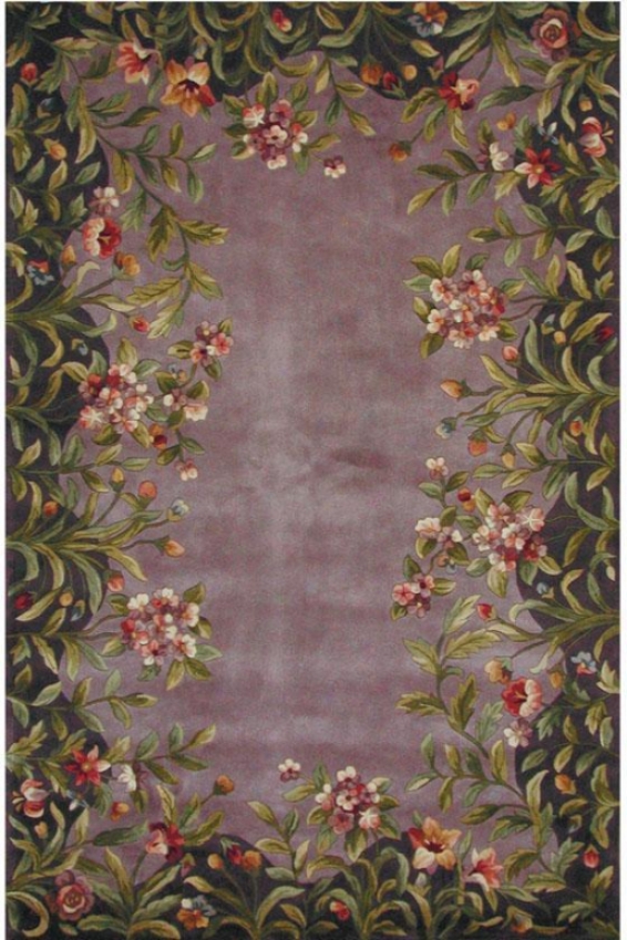 Lavender Garden  Area Rug - 2'x3', Lavender