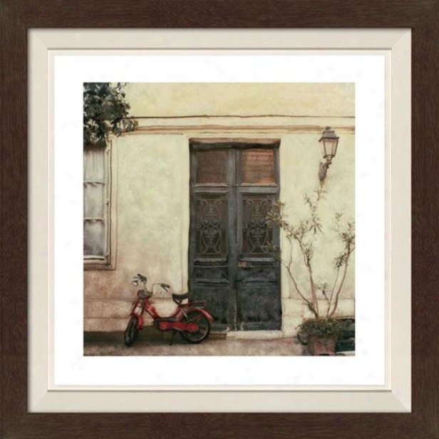 "le Visite Framed Wall Art - 30""hx30""w, Fltd Espresso"