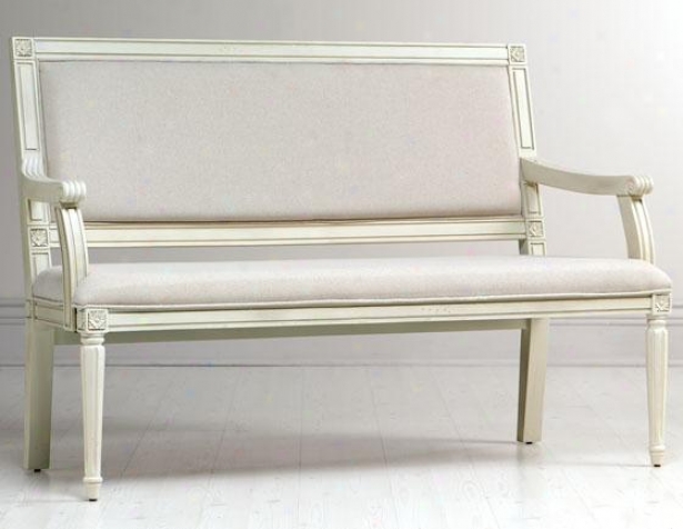 "left Bank Settee - 55""hx20""w,_Cream"