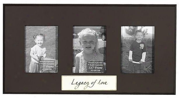 Legacy Of Love Triple Frame - 5 X 7 - 3(5x7), Brown