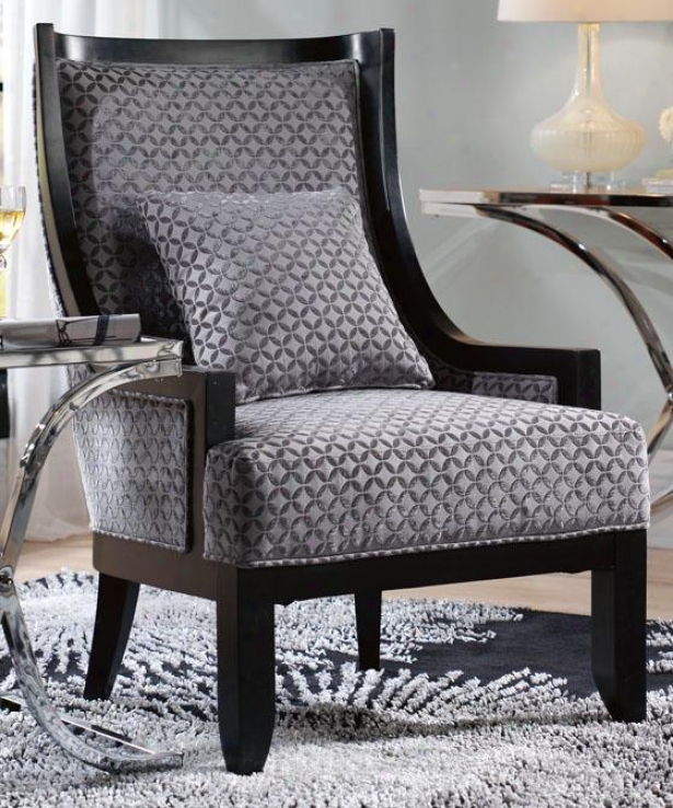 "lenox Accent Chair - 42.2"5"hx29""w, Gray Tonal Prnt"