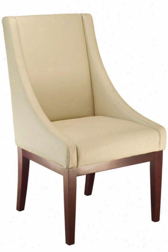 "lenox Leather Side Chair - 30""hx18""w, Cream"