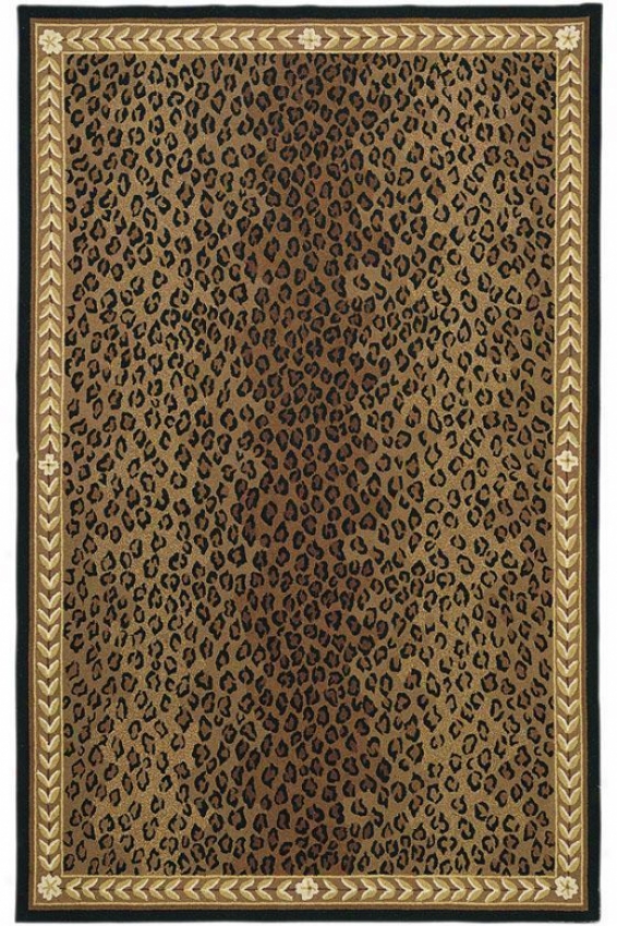 "leopwrd Area Rug - 3'9""x5'9"", Black"