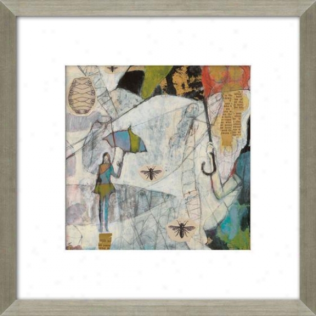 Let It Be I Framed Wall Art - I, Matted Silver