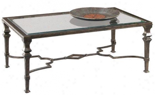 "lido Rectangle Coffee Table - 19"hx50""w, Bronze"