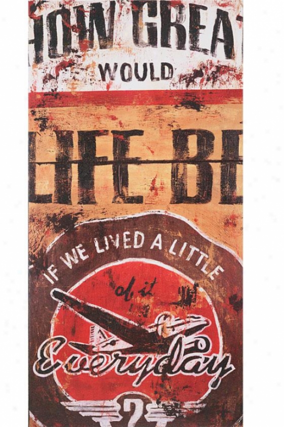 "life Be Ii Wall Art - 47""hx24""wx2""d, Brown"