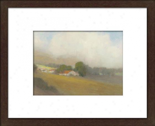 Lifting Clouds I Framed Wall Art - I, Matted Espresso