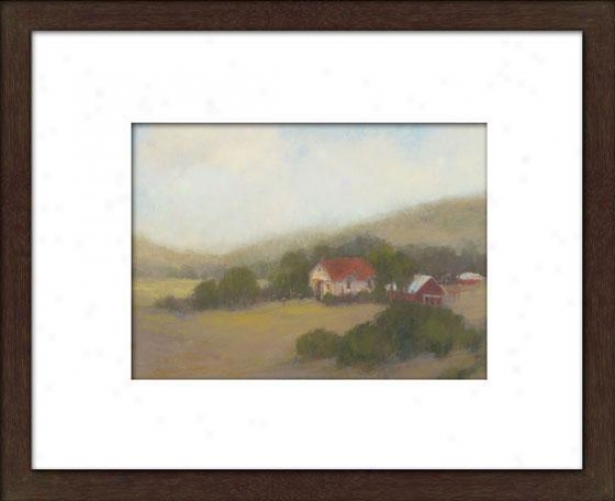 Lifting Clouds Ii Framed Wall Art - Ii, Matted Espresso