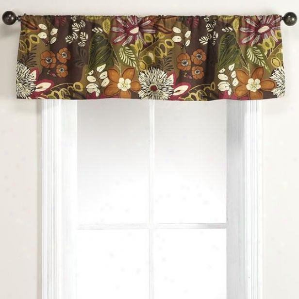 "lilith Chocolate Valance - Valance, 15""hx54""w"