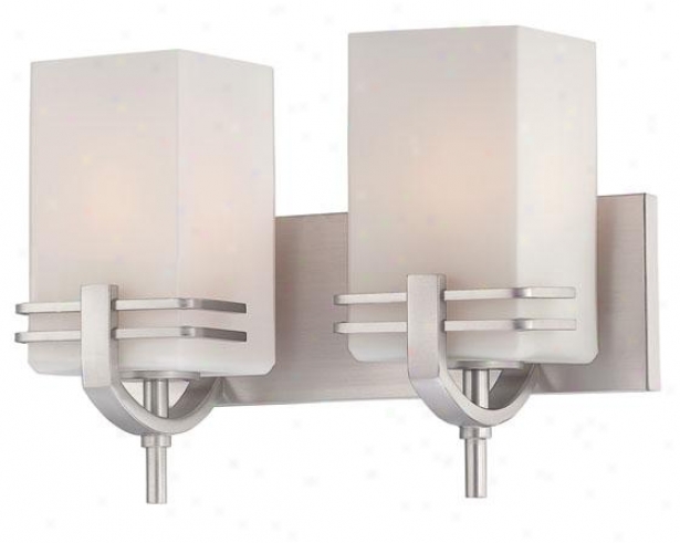 Logan 2-light Vanity - Pair Light, Silvery