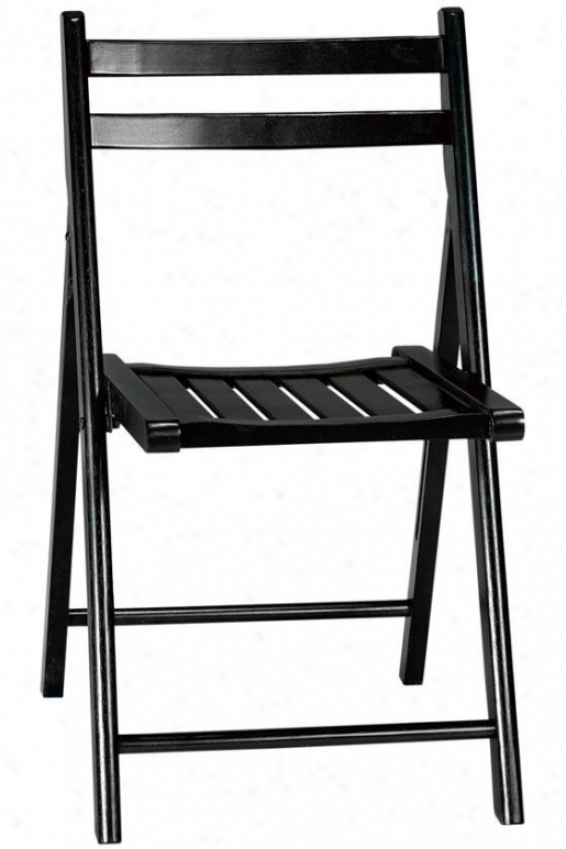 Logan Folding Chair - Stud Of 2, Black