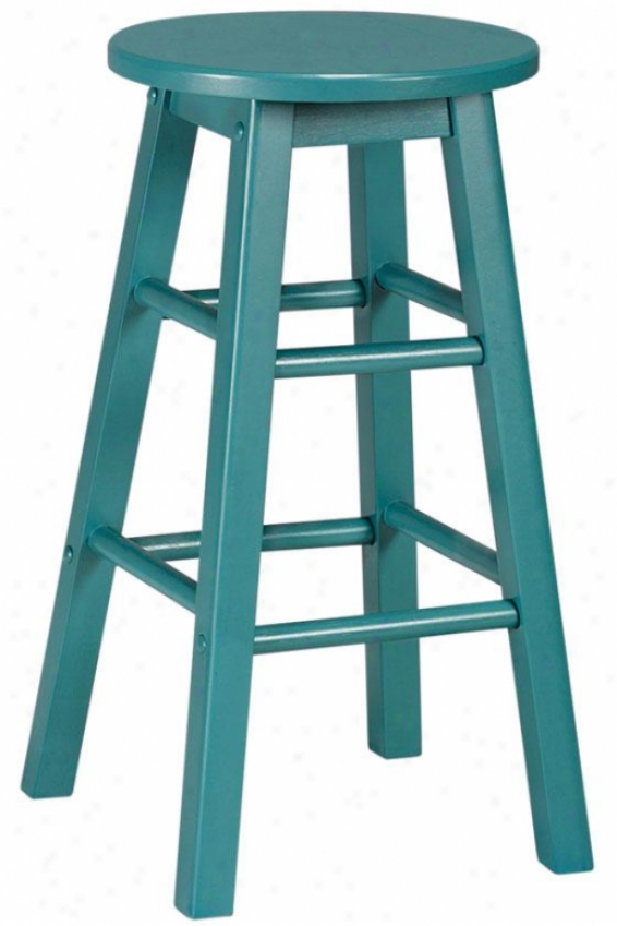 "logan Stool - Set Of 2 - 24""h, Teal"