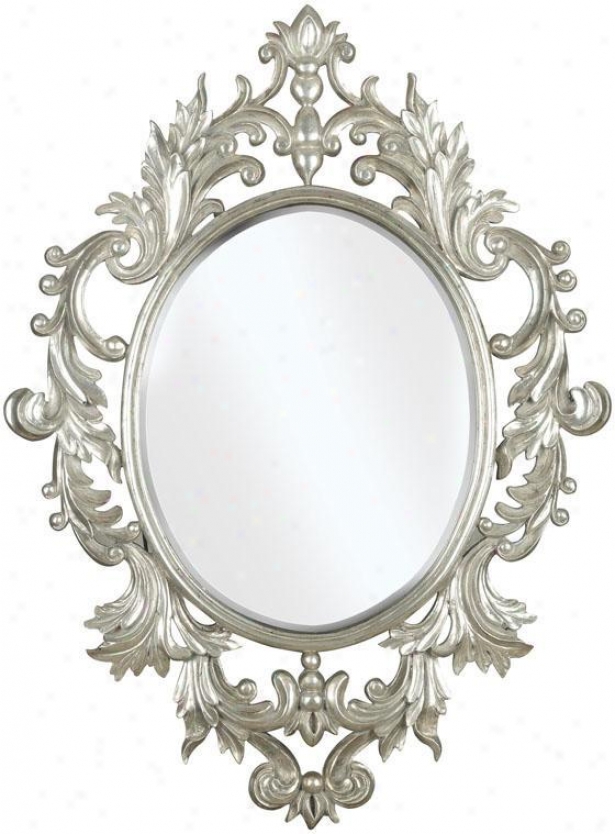 "louos Wall Mirror - 38""hx28""w, Silver"