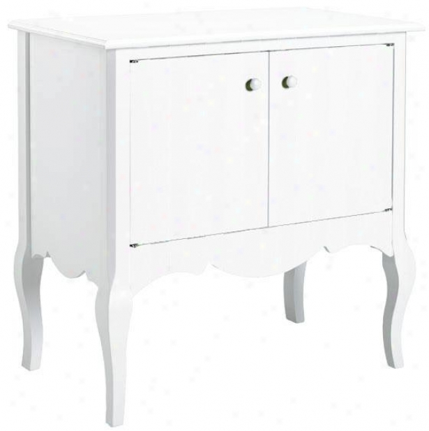 "louisa Cabinet - 35""x35""x20"", White"