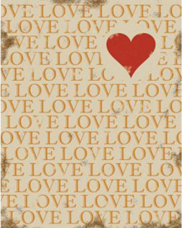 "love Wall Art - 14""hx11""wx2""d, Beige"