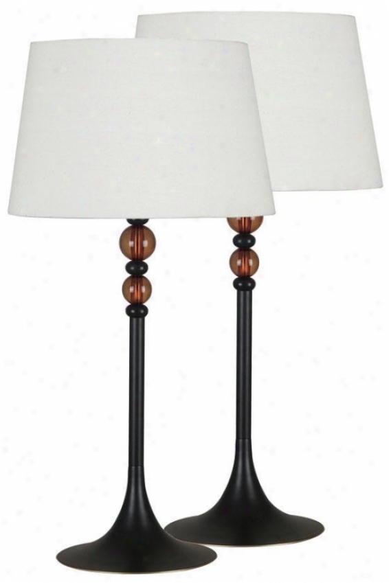 l"uella Table Lamps - 2-pack - 30""hx15""d, Oil Rubbed Bronze"