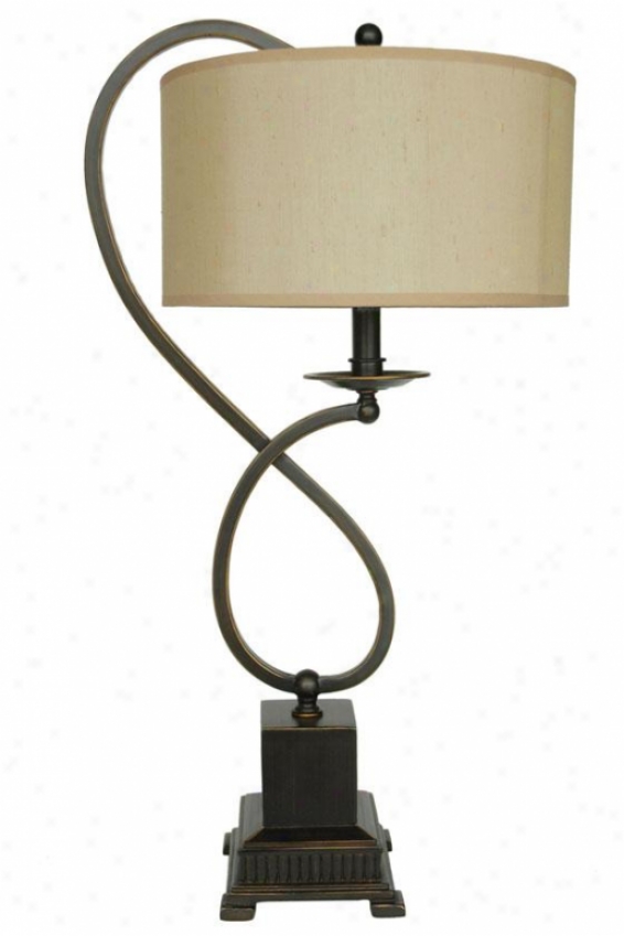 "lydia Bronze Metal Table Lamp - 27""h, Bronze"